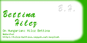 bettina hilcz business card